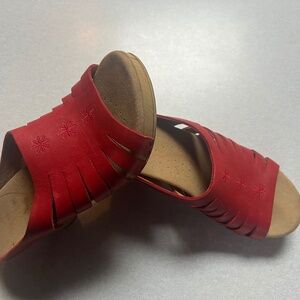 Dansko red sandals